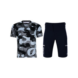 HOLOKOLO Tricoul și pantalonii de ciclism MTB - HIDE N SEEK MTB - gri/negru